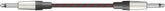 Citronic Braid Guitar Lead Black/Red 3m